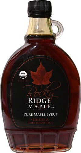 Rocky Ridge Maple Pure Maple Syrup Grade A Dark Robust -- 12 fl oz