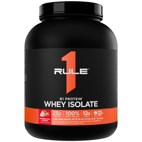Rule One Proteins R1 Protein Whey Isolate Strawberries & Creme