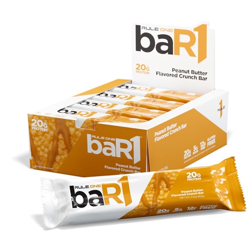 Rule One Proteins R1 baR1 Crunch Bar Peanut Butter