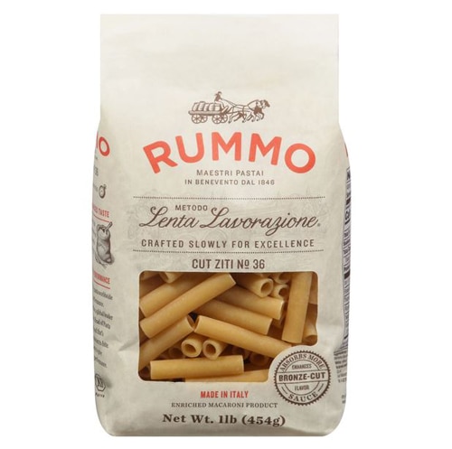 Rummo Cut Ziti No 36 Pasta Noodles -- 1 lb