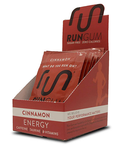 Run Energy Performance Gum Cinnamon -- 12 Packs