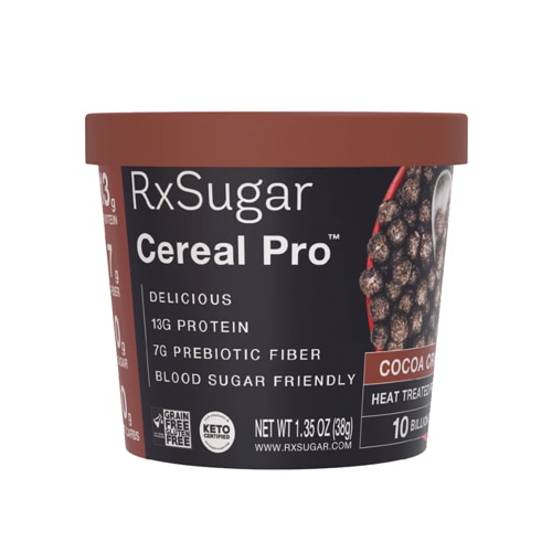 RxSugar Gluten Free Protein Cereal Pro Cocoa Crunch