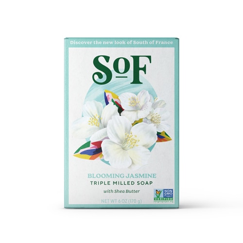 SOF Triple Milled Oval Soap Bar Blooming Jasmine -- 6 oz
