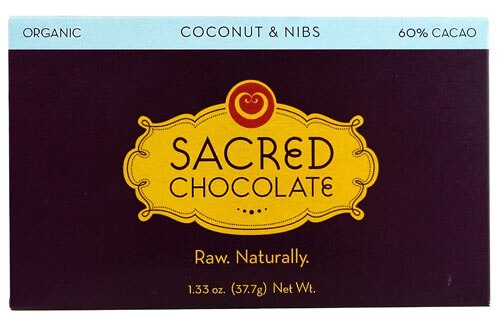Sacred Chocolate Rectangular Bar Coconut &amp; Nibs -- 1.33 oz