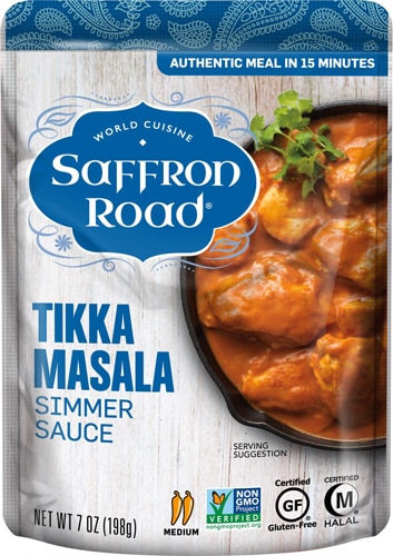 Saffron Road Gluten Free Simmer Sauce Tikka Masala -- 7 oz