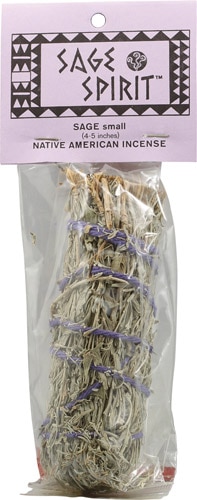 Sage Spirit Small Native American 5 Inch Incense Sage -- 1 Package