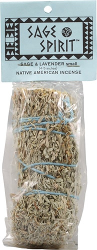 Sage Spirit Small Native American 5 Inch Incense Sage and Lavender -- 1 Package