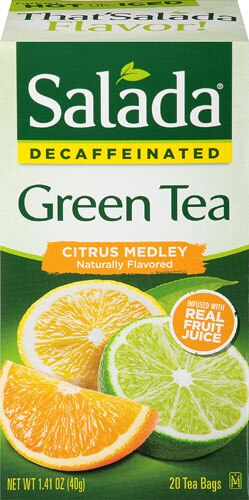 Salada Green Tea Decaffeinated Citrus Medley -- 20 Tea Bags