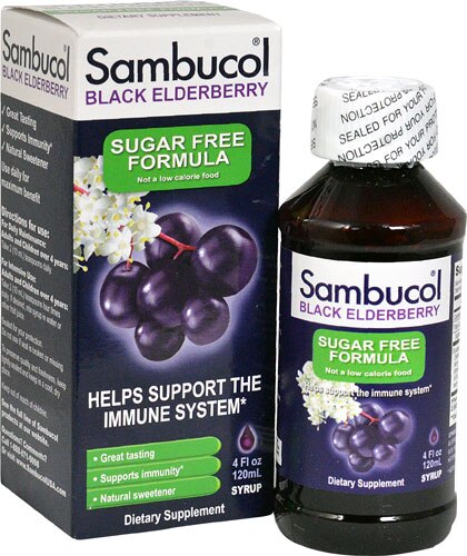 Sambucol Black Elderberry Liquid Sugar Free -- 4 fl oz