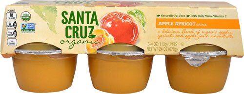 Santa Cruz Organic Applesauce Apricot