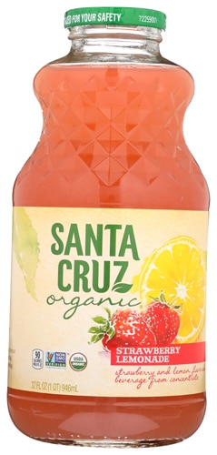 Santa Cruz Organic Drinks Strawberry Lemonade -- 32 fl oz