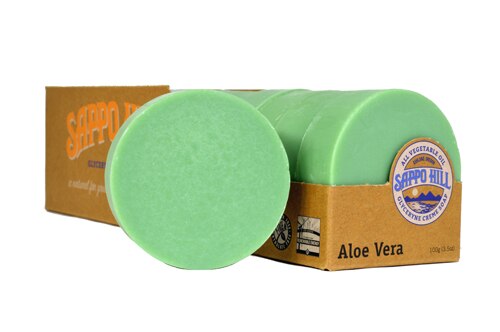 Sappo Hill Glycerine Cream Soap Aloe Vera -- 1 Bar