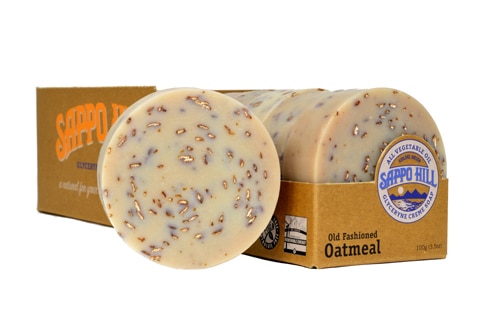 Sappo Hill Glycerine Cream Soap Old Fashioned Oatmeal -- 1 Bar