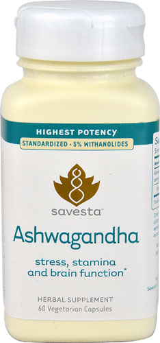 Savesta Ashwagandha -- 60 Vegetarian Capsules