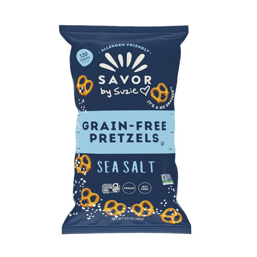 Savor by Suzie Grain-Free Pretzels Sea Salt
