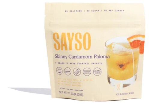 Sayso Cocktail Sachets All Natural Plant Based Skinny Cardamom Paloma