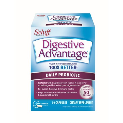 Schiff Digestive Advantage Daily Probiotic 30 Capsules Vitacost