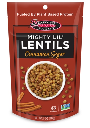 Seapoint Farms Mighty Lil Lentils Cinnamon Sugar -- 5 oz