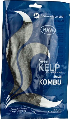 Seaweed Iceland Sweet Kelp Royal Kombu Raw -- 1.76 oz