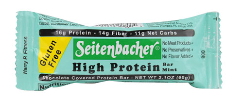 Seitenbacher High Protein Bar Gluten Free Mint -- 2.1 oz