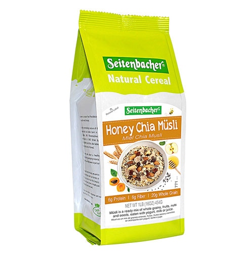 Seitenbacher Natural Cereal Musli Honey Chia -- 16 oz