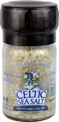 Selina Naturally Celtic Sea Salt Light Grey Celtic Mini Grinder -- 1.8 oz