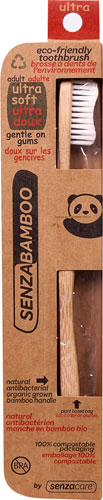 Senzacare Bamboo Toothbrush Ultra Soft Adult -- 1 Toothbrush