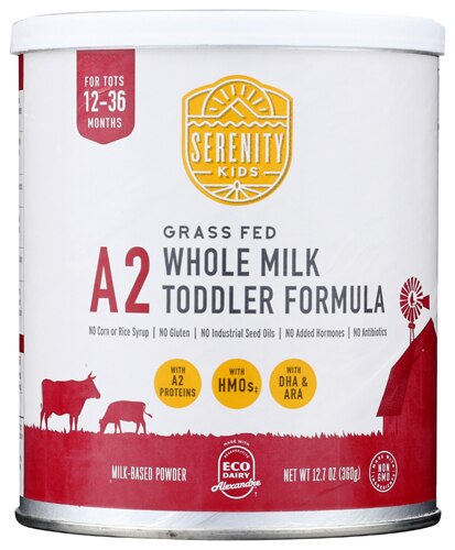 Serenity Kids A2 Grass Fed Whole Milk Toddler Formula