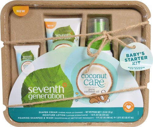 Seventh Generation Coconut Care Baby Personal Care Travel Size Gift Set -- 4 Piece