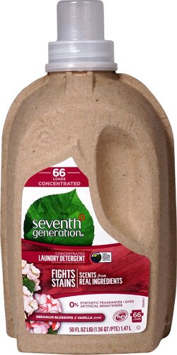 Seventh Generation Concentrated Laundry Detergent Liquid Geranium Blossoms & Vanilla - 66 loads -- 50 fl oz