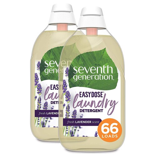 Seventh Generation Ultra Concentrated Laundry Detergent Fresh Lavender 2 Pack - 66 loads -- 23 fl oz Each / Pack of 2