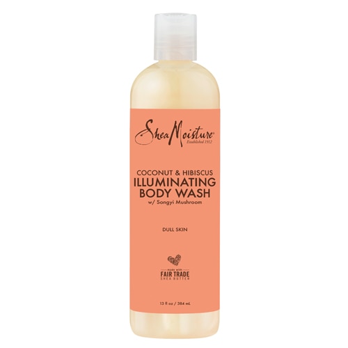 SheaMoisture Coconut & Hibiscus Illuminating Body Wash for Dull Skin -- 13 fl oz