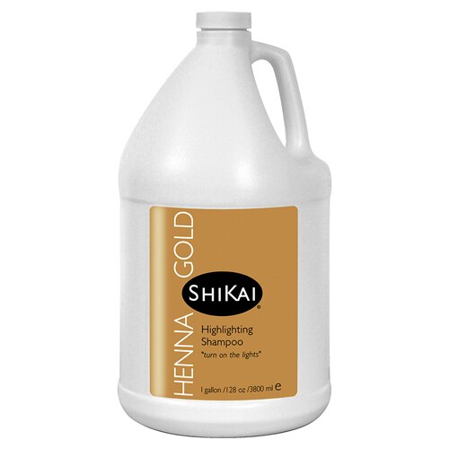 Shikai Henna Gold Highlighting Shampoo -- 1 Gallon