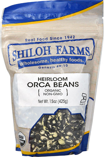 Shiloh Farms Organic Heirloom Orca Beans -- 15 oz