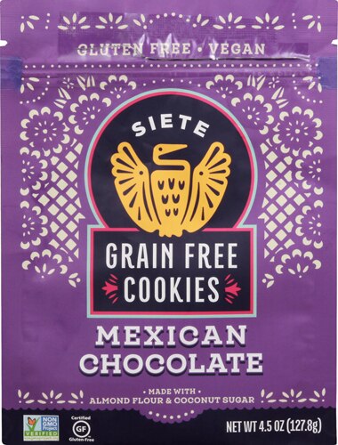 Siete Cookies Mexican Chocolate -- 4.5 oz