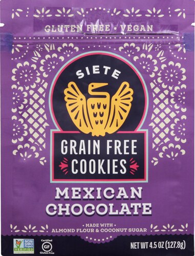 Siete Cookies, Mexican Chocolate, Grain Free - 4.5 oz