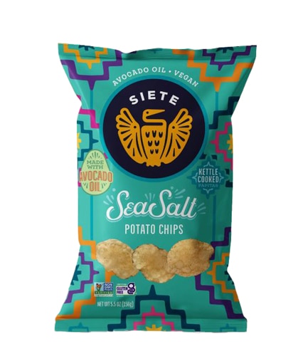 Siete Family Foods Sea Salt Potato Chips, 5.5 oz Bag