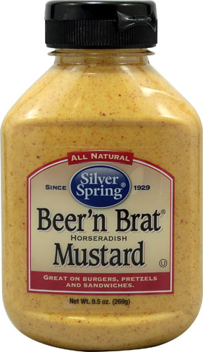 Silver Spring Beer 'n Brat Mustard -- 9.5 oz