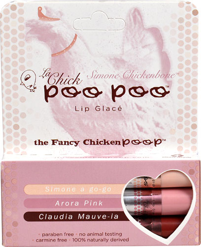 Simone Chickenbone La Chick Poo Poo™ Lip Glace Trio -- 1 Pack
