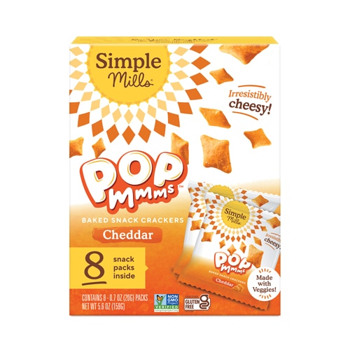 Simple Mills Pop Mmms Crackers Snack Packs Cheddar