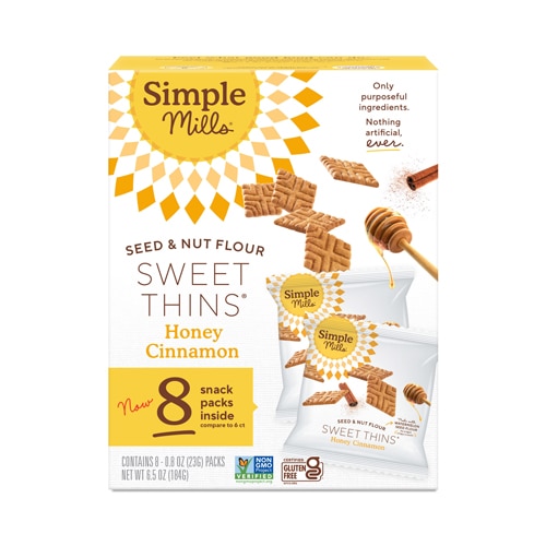 Simple Mills Sweet Thins Snack Pack Honey Cinnamon