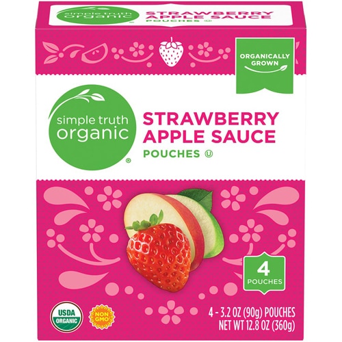 Simple Truth Organic Applesauce Strawberry