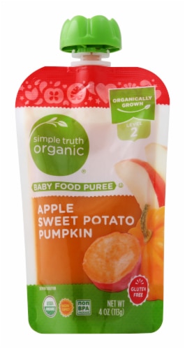 Simple Truth Organic Baby Food Puree Level 2 Apple Sweet Potato Pumpkin