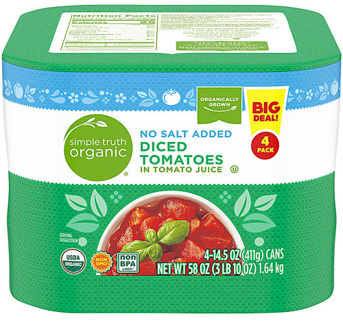 Simple Truth Organic Diced Tomatoes No Salt Added