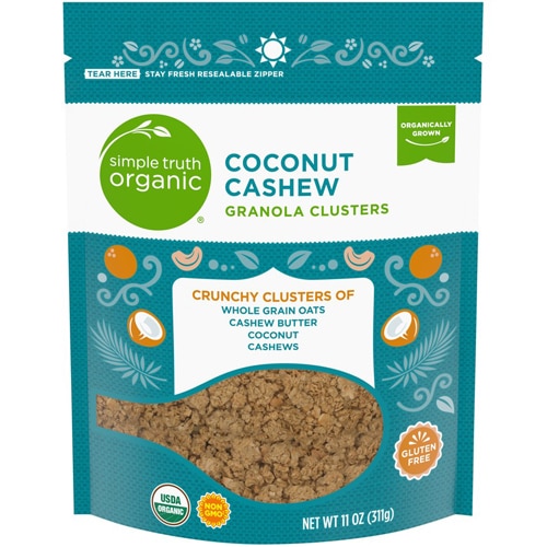 Simple Truth Organic Granola Clusters Coconut Cashew -- 11 oz