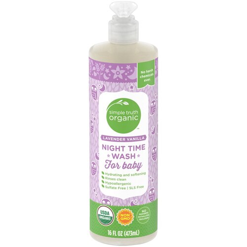 Simple Truth Organic Night Time Wash For Baby Lavender Vanilla