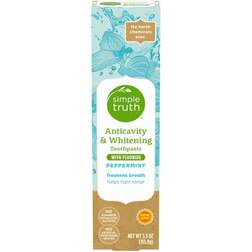 Simple Truth Anticavity & Whitening Toothpaste Peppermint