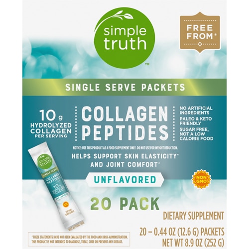 Simple Truth Collagen Peptides Powder Sticks -- 20 Sticks