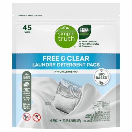 Simple Truth Free and Clear Laundry Detergent Pods