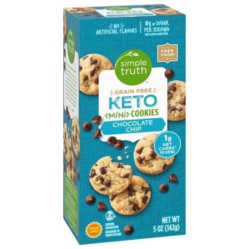 Simple Truth Grain Free Keto Mini Cookies Chocolate Chip -- 5 oz